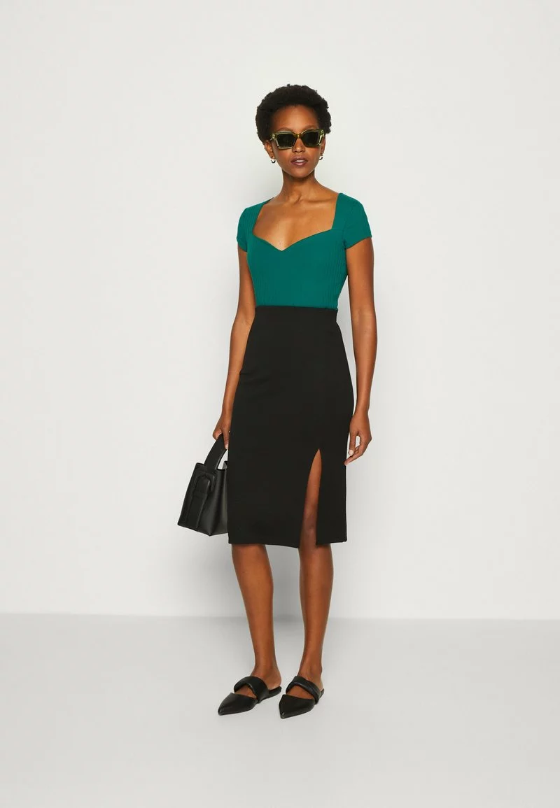 Anna Field T-Shirt Basic - Dark Green 4 Anna Field T-Shirt Basic - Dark Green – Bild 2