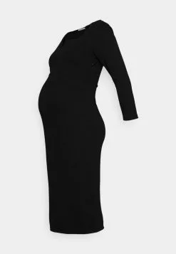 Anna Field MAMA NOTCH NECKLINE MIDI DRESS - Jerseykleid - Black 11 Anna Field MAMA NOTCH NECKLINE MIDI DRESS - Jerseykleid - Black -Anna Field Stil Geschaft 01d148d1237f4d8fb0b9cc9c73d98252