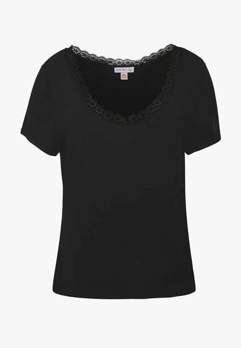Anna Field Curvy T-Shirt Basic - Black 6 Anna Field Curvy T-Shirt Basic - Black – Bild 4