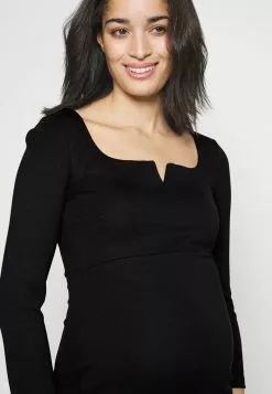 Anna Field MAMA NOTCH NECKLINE MIDI DRESS - Jerseykleid - Black 12 Anna Field MAMA NOTCH NECKLINE MIDI DRESS - Jerseykleid - Black -Anna Field Stil Geschaft 08d9c5edccaa40e9a1279899f7800784