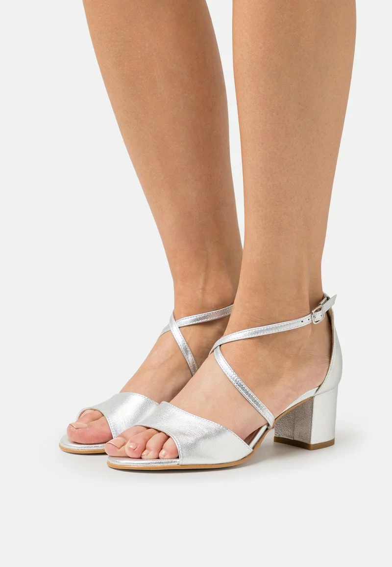 Anna Field LEATHER - Riemensandalette - Silver 3 Anna Field LEATHER - Riemensandalette - Silver