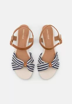 Anna Field Riemensandalette - Cognac/dark Blue 13 Anna Field Riemensandalette - Cognac/dark Blue -Anna Field Stil Geschaft 35b92850f1b0423dad1f514b426f1776