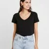 Anna Field T-Shirt Basic - Black 2 Anna Field T-Shirt Basic - Black -Anna Field Stil Geschaft 5129dfccf7094e4c99fc893f4a5340f1