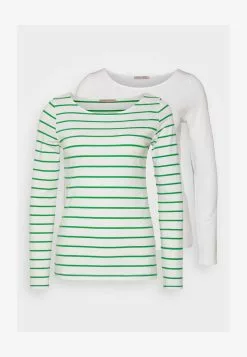 Anna Field 2 PACK - Langarmshirt - White/green 12 Anna Field 2 PACK - Langarmshirt - White/green -Anna Field Stil Geschaft 6aa0aa3b9ccd4732866c62789425ac08
