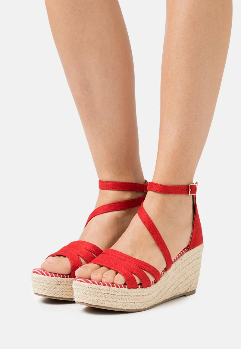 Anna Field Plateausandalette - Red 3 Anna Field Plateausandalette - Red