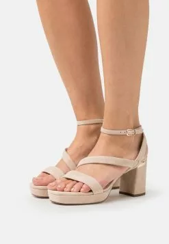 Anna Field Wide Fit LEATHER - High Heel Sandalette - Light Pink