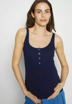 Anna Field MAMA WITH PRESS BUTTONS - Top - Dark Blue 11 Anna Field MAMA WITH PRESS BUTTONS - Top - Dark Blue -Anna Field Stil Geschaft 8bb6062a22ea41f3b94ebe9e46a5a09a