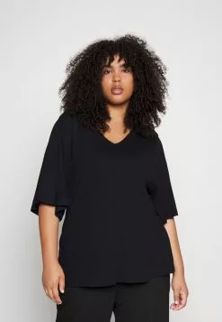 Anna Field Curvy T-Shirt Basic - Black -Anna Field Stil Geschaft 8c29df4777de4b5e8096ad2d1472b19d 1