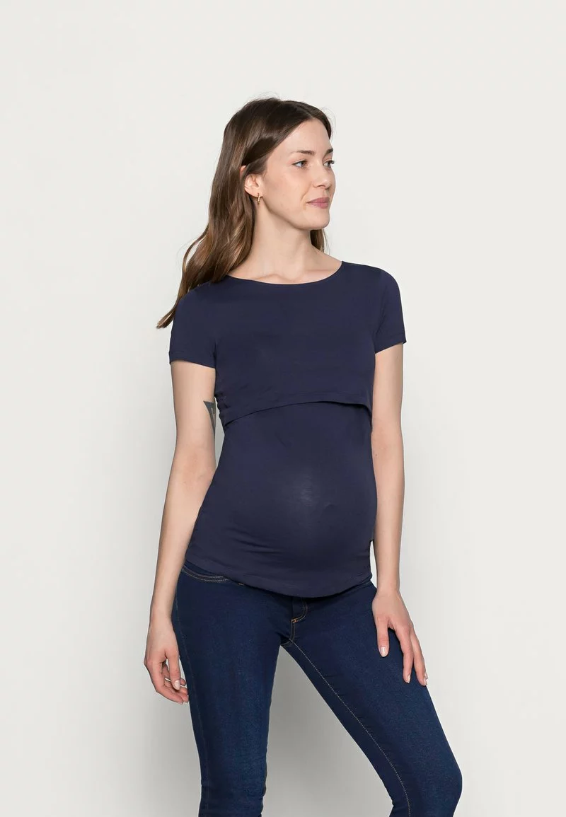 Anna Field MAMA NURSING 2er PACK - Basic T-shirt - T-Shirt Basic - Dark Blue/black 6 Anna Field MAMA NURSING 2er PACK - Basic T-shirt - T-Shirt Basic - Dark Blue/black – Bild 4