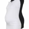 Anna Field MAMA 2 PACK - Top - Black/white 2 Anna Field MAMA 2 PACK - Top - Black/white -Anna Field Stil Geschaft 985e5dd0d1454e2a863cae2205268186
