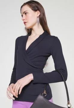 Anna Field Tall Langarmshirt - Dark Blue -Anna Field Stil Geschaft a6bbfc7936a748d6826d632e33bad5dd