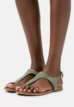 Anna Field LEATHER - Riemensandalette - Khaki