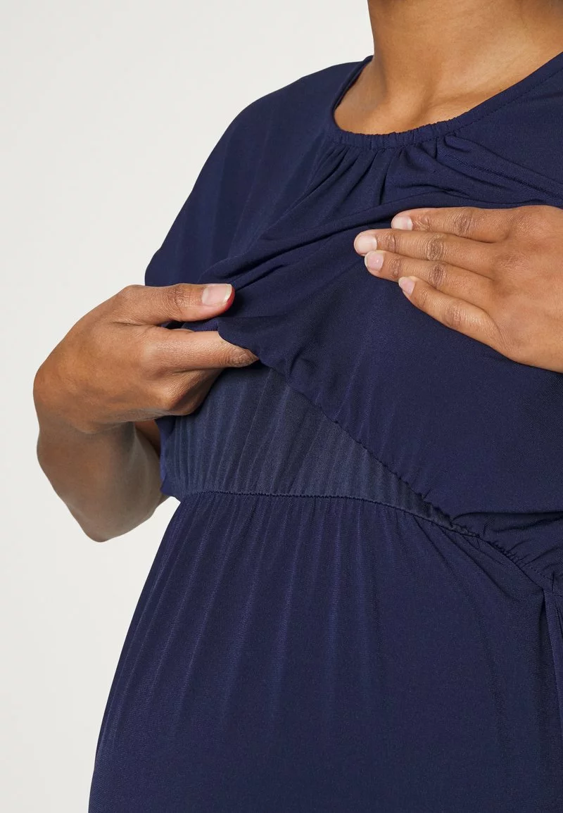 Anna Field MAMA FIT AND FLARE FLOWY DROPPED SHOULDER - Jerseykleid - Dark Blue 8 Anna Field MAMA FIT AND FLARE FLOWY DROPPED SHOULDER - Jerseykleid - Dark Blue – Bild 6