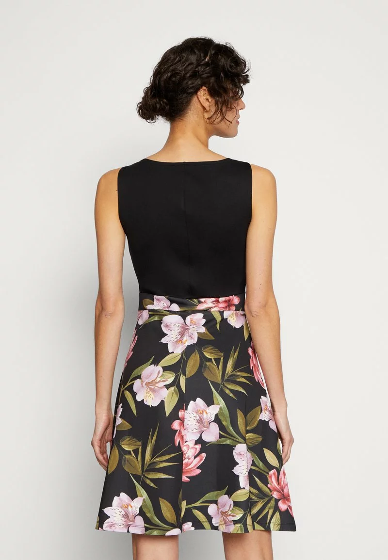 Anna Field Jerseykleid - Black/black/pink 5 Anna Field Jerseykleid - Black/black/pink – Bild 3