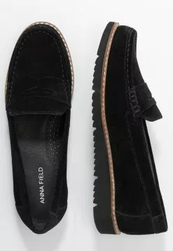 Anna Field COMFORT LEATHER - Slipper - Black 11 Anna Field COMFORT LEATHER - Slipper - Black -Anna Field Stil Geschaft cfa07cd963784bf69b43bc908cbd5eb6