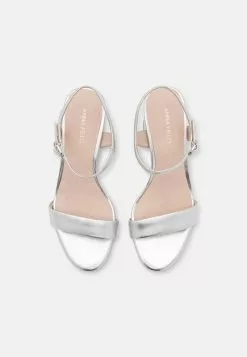 Anna Field LEATHER - Riemensandalette - Silver -Anna Field Stil Geschaft d8175a71baaa42b89c0f78ec1aba1ef6