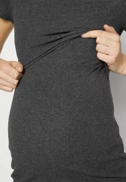 Anna Field MAMA SHORT SLEEVES - Jerseykleid - Mottled Dark Grey -Anna Field Stil Geschaft e14d91824e05474587cb552a4f26da30