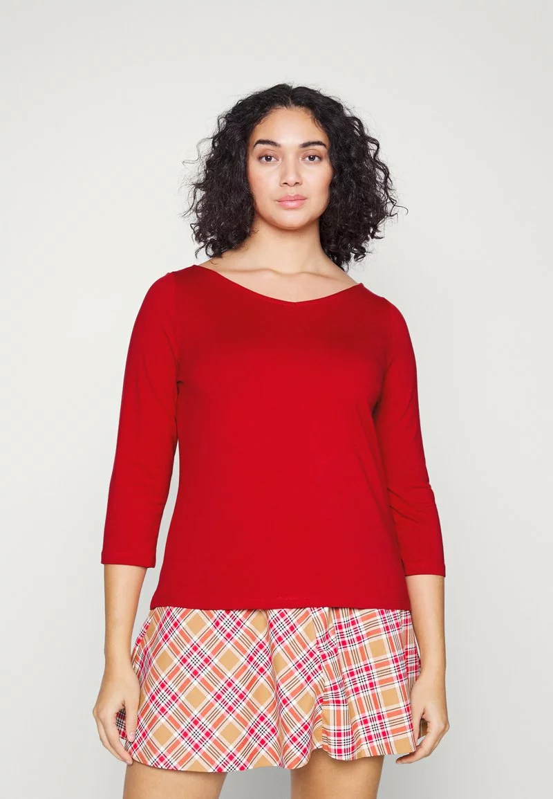 Anna Field Curvy Langarmshirt - Red 3 Anna Field Curvy Langarmshirt - Red