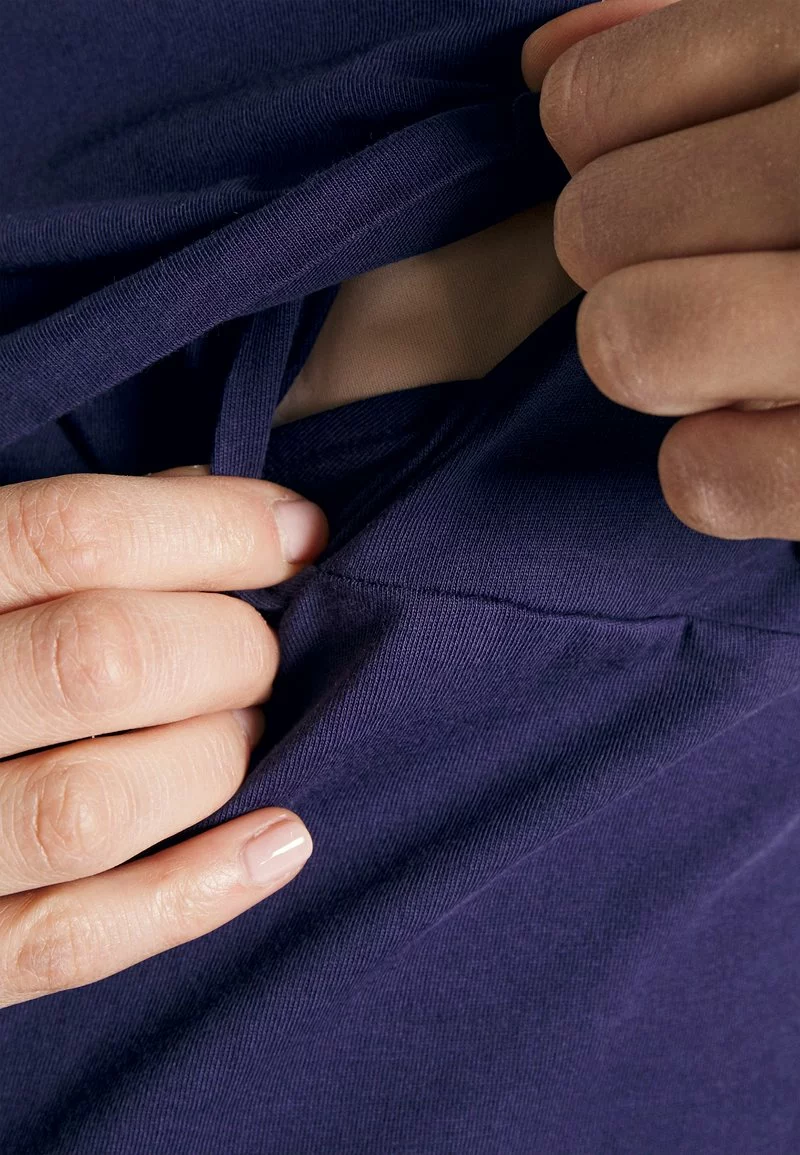 Anna Field MAMA MATERNITY LONG TEE - T-Shirt Basic - Dark Blue 8 Anna Field MAMA MATERNITY LONG TEE - T-Shirt Basic - Dark Blue – Bild 6