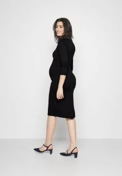 Anna Field MAMA NOTCH NECKLINE MIDI DRESS - Jerseykleid - Black 10 Anna Field MAMA NOTCH NECKLINE MIDI DRESS - Jerseykleid - Black -Anna Field Stil Geschaft f32067b8ab8c43a4980285b50940f592
