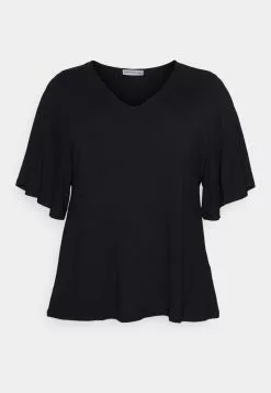 Anna Field Curvy T-Shirt Basic - Black -Anna Field Stil Geschaft f45a38ecadc3494881aa0f1e315f0108