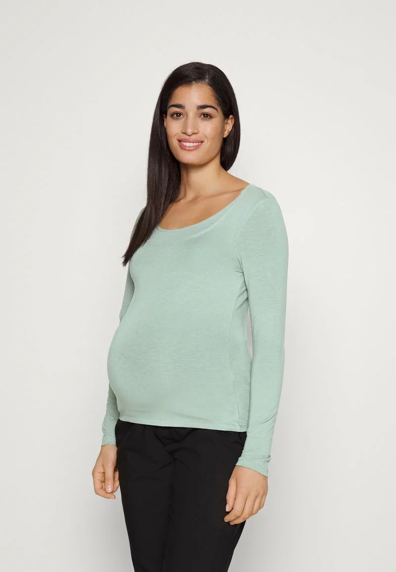 Anna Field MAMA MATERNITY BASIC LONGSLEEVE 2 PACK - Langarmshirt - Pink/light Green 4 Anna Field MAMA MATERNITY BASIC LONGSLEEVE 2 PACK - Langarmshirt - Pink/light Green – Bild 2